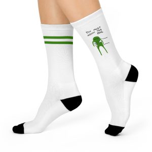 Accept the Frog Playful Cushioned Bottoms Crew Socks - Comfortable & Fun