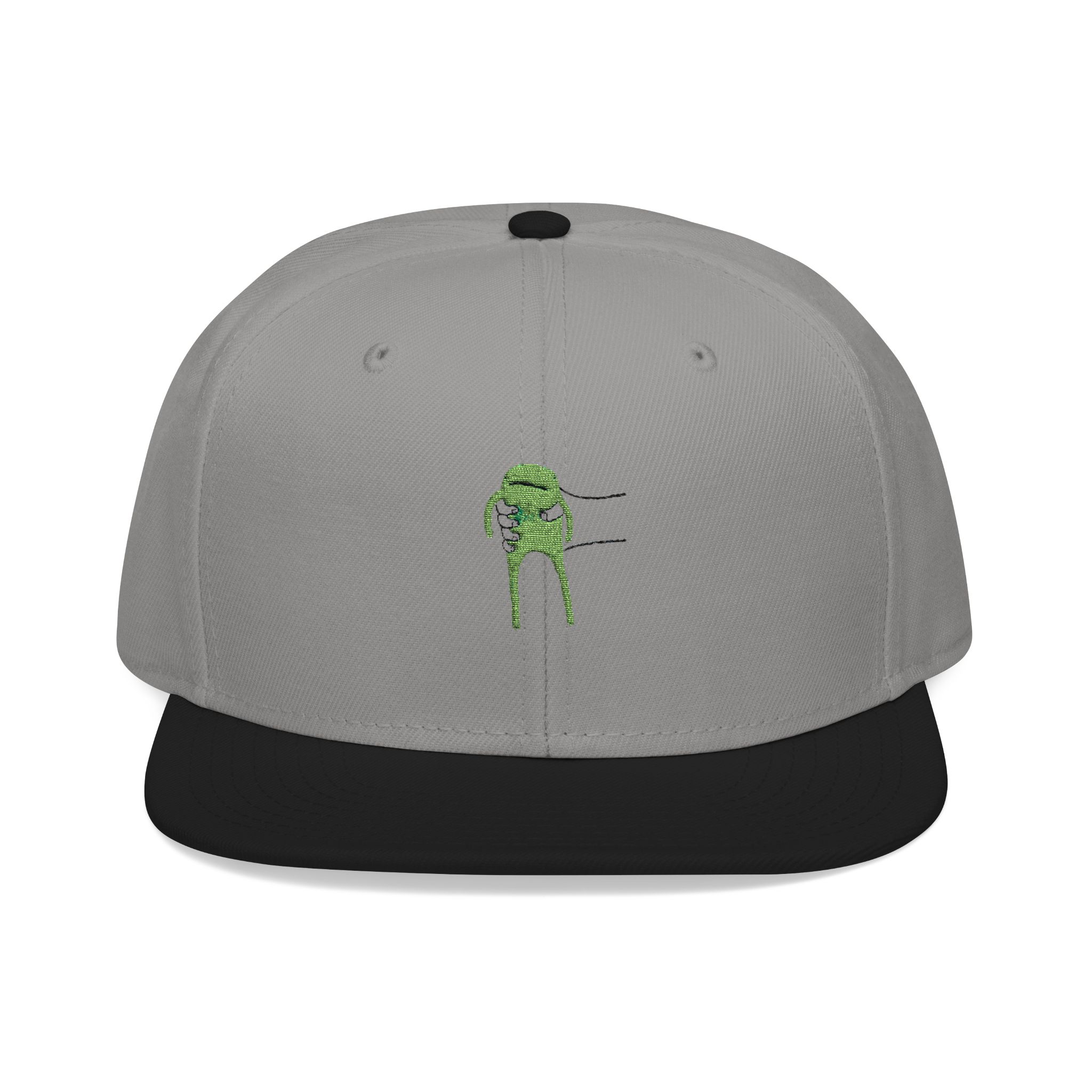 Accept the Frog - Embroidered Snapback White Classic Cap - Image 3