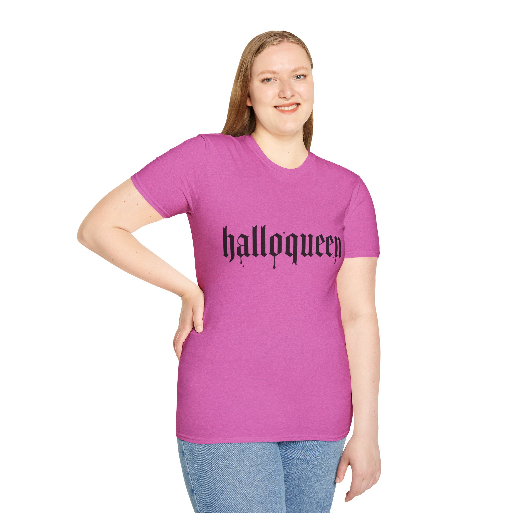 Unisex Softstyle Queen Halloween Tee Logo T-Shirt - Image 5