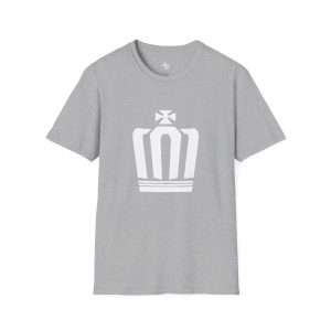 Unisex Softstyle Simple Crown Modern Tee Urban Style Lovers T-Shirt - Dark
