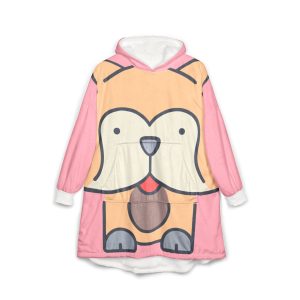 Dog Pink Unisex Hooded Blanket - Perfect for Relax