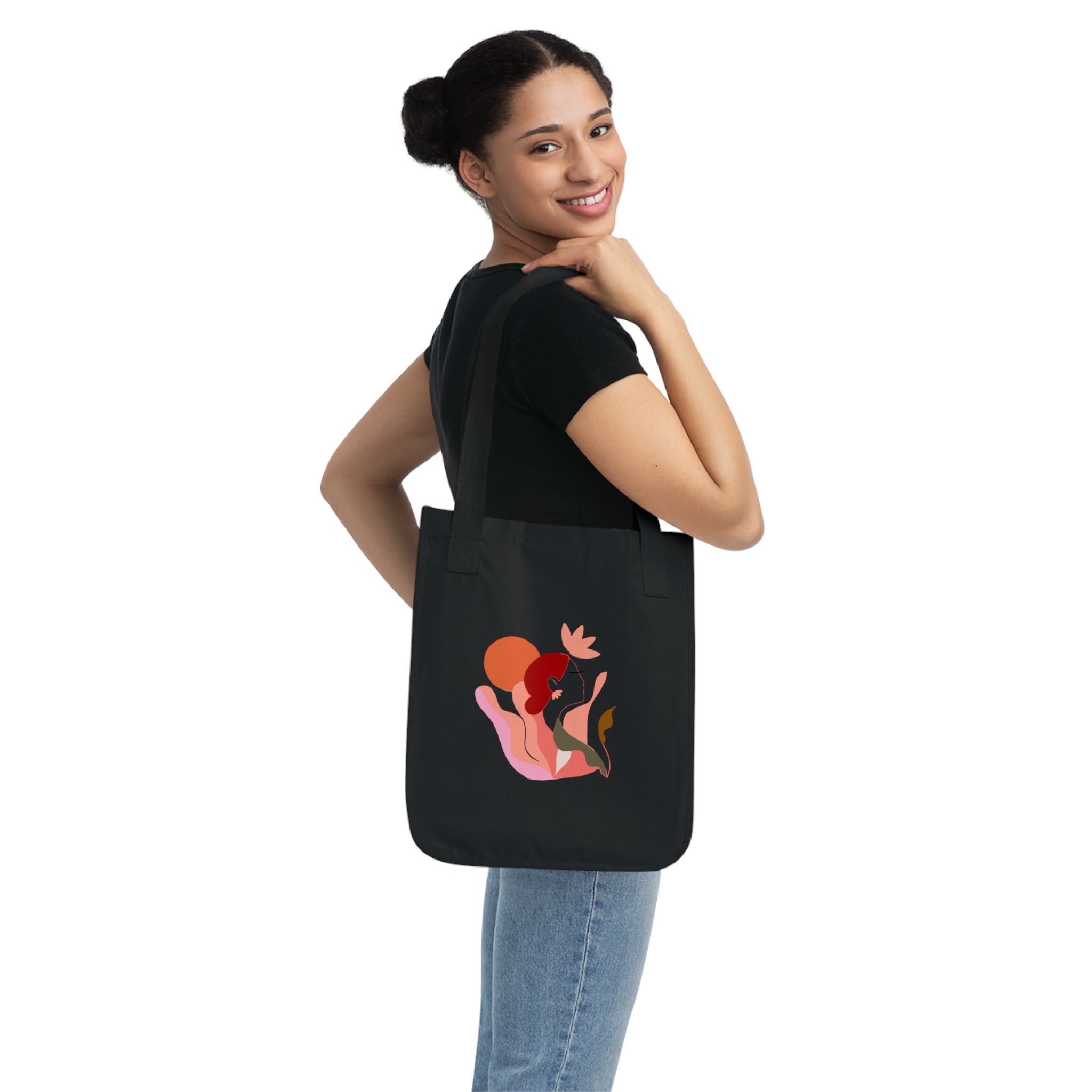 Art Abstract Woman Print - Canvas Tote Bag - Image 8