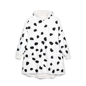 Dalmatians Dots Perdi Pattern Unisex Hooded Blanket - Perfect for Relax