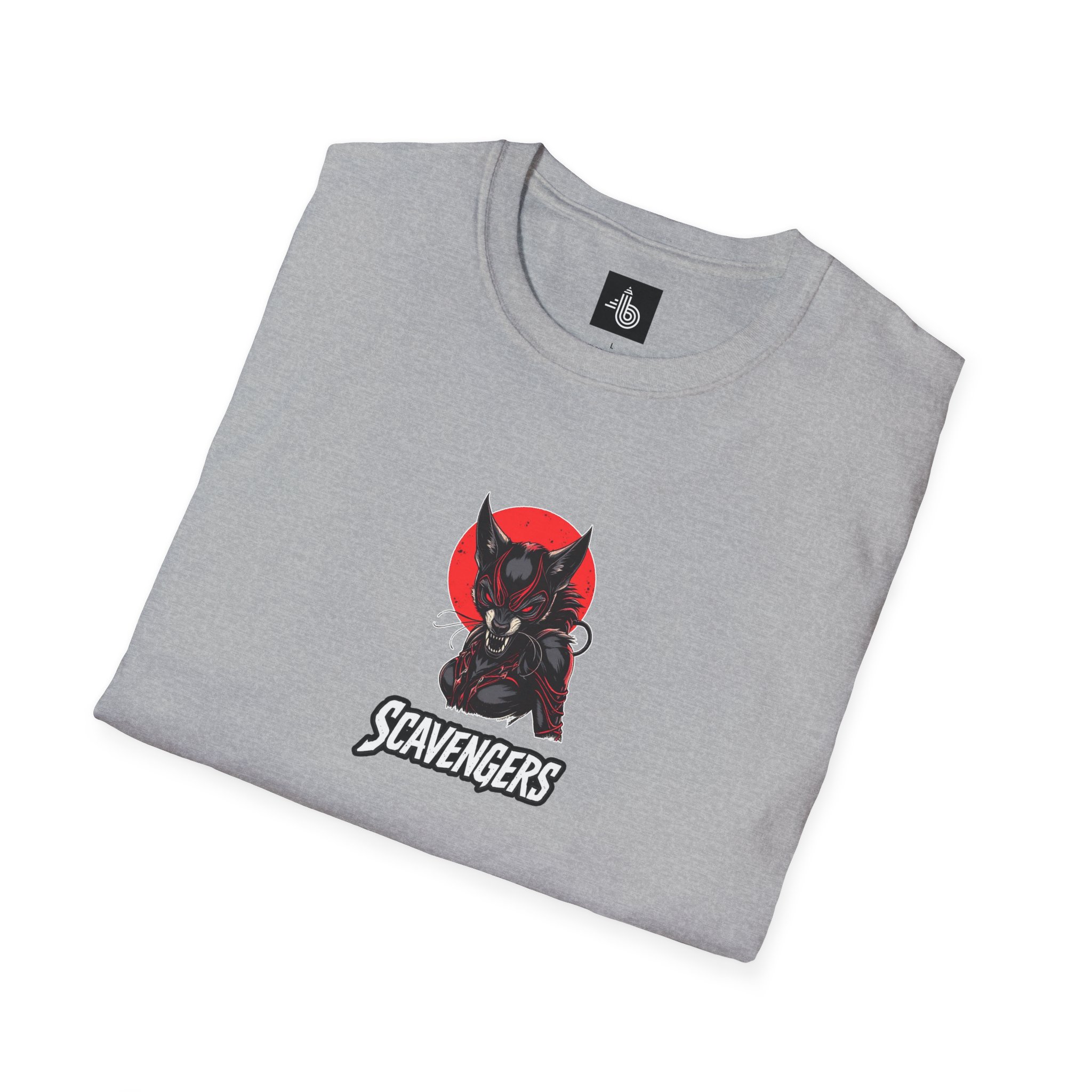 Funny Unisex Softstyle Scavengers Hyena Widow Tee Logo T-Shirt - Image 17