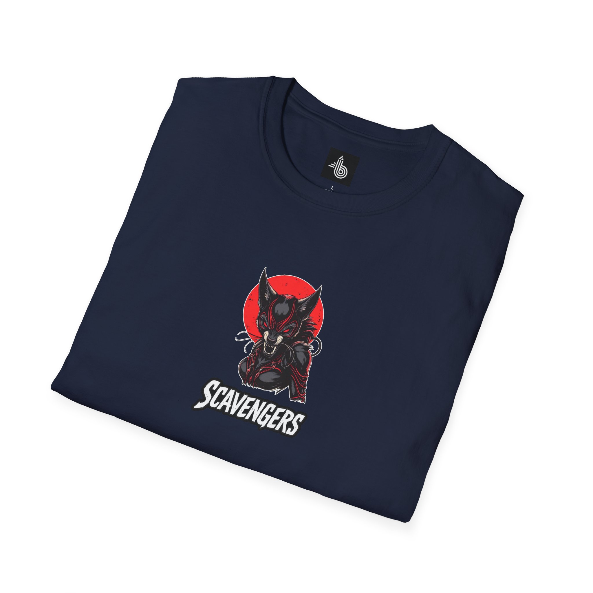 Funny Unisex Softstyle Scavengers Hyena Widow Tee Logo T-Shirt - Image 25