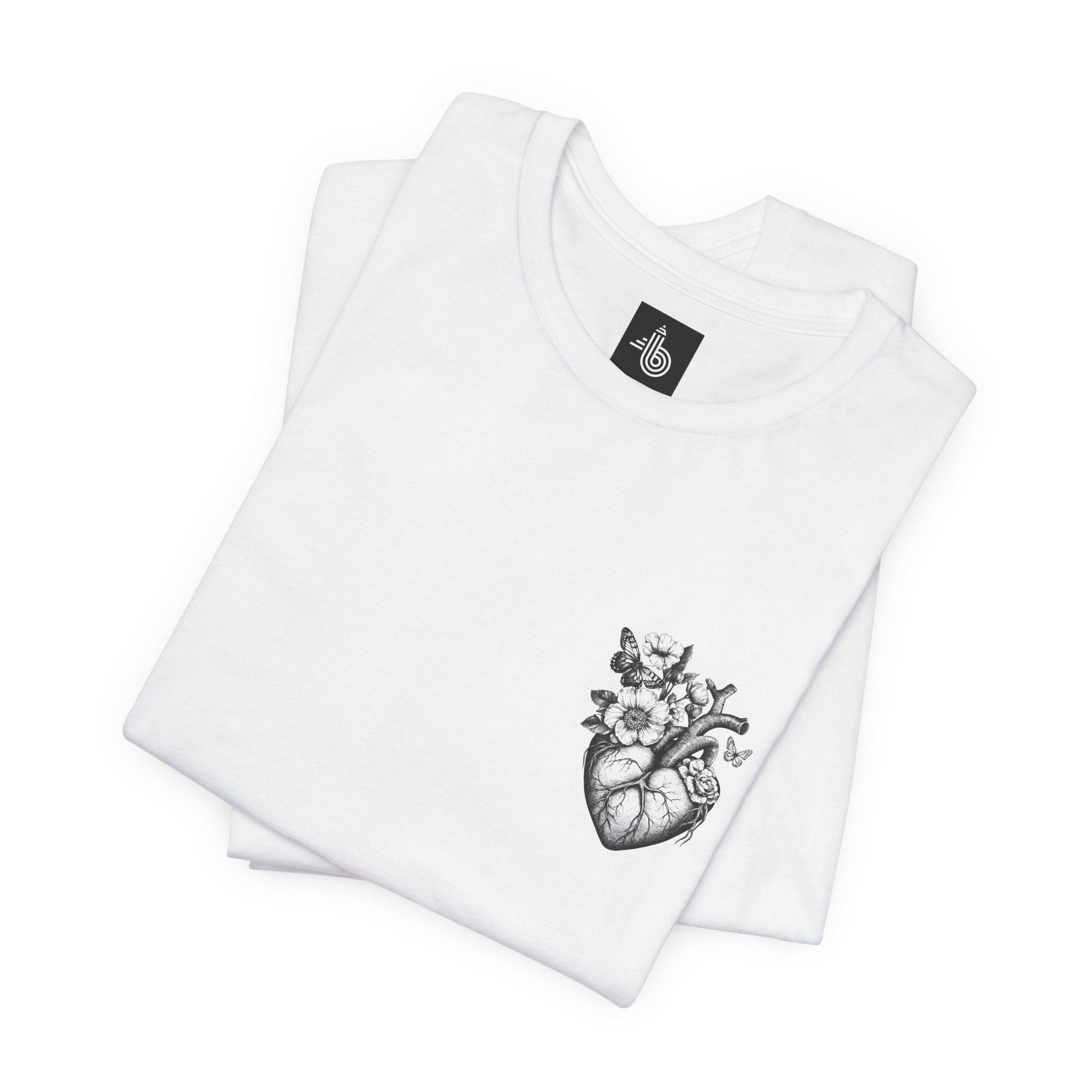 Unisex Softstyle Heart of Nature Tee Logo T-Shirt - Image 2
