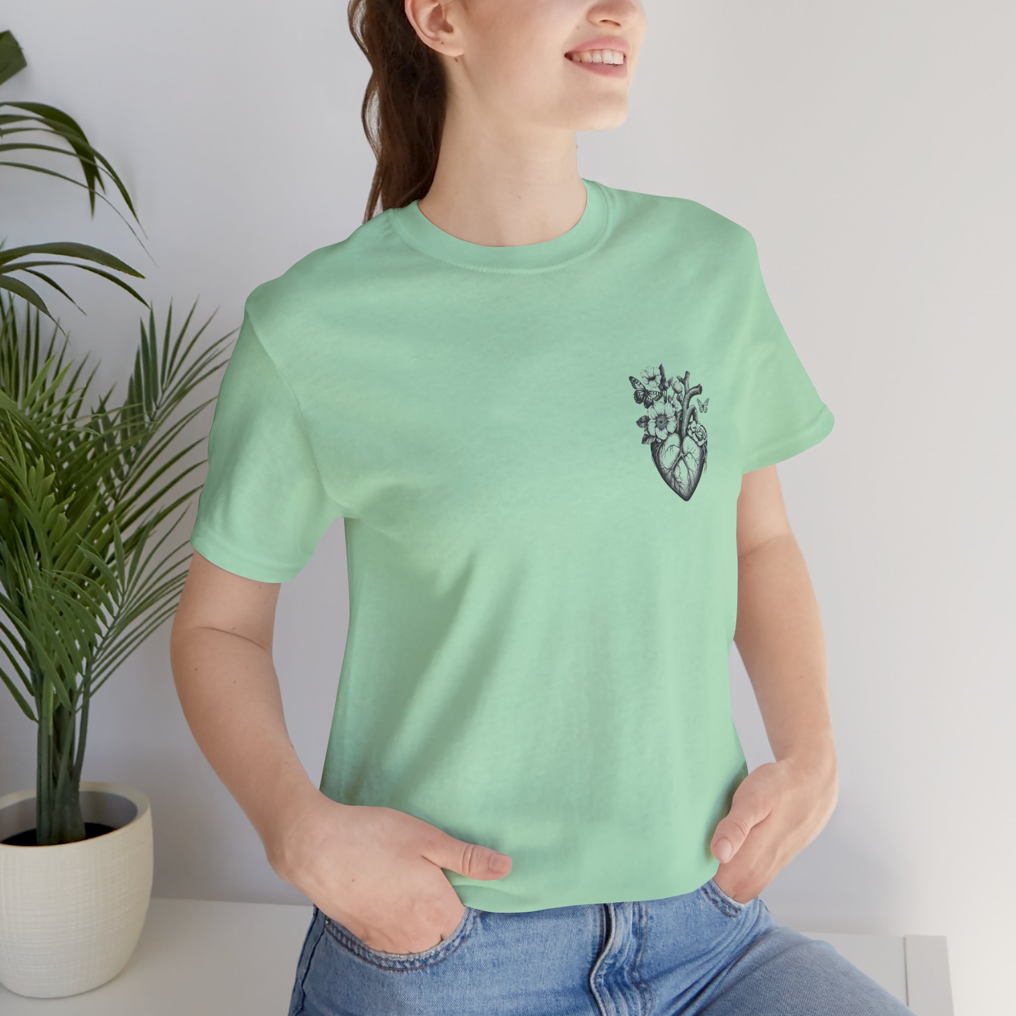 Unisex Softstyle Heart of Nature Tee Logo T-Shirt - Image 13